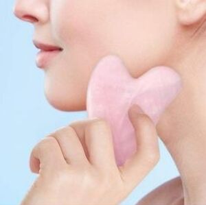 NWT Gua Sha Pink Quartz Facial Tool Massage